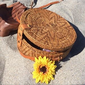 White Flower Bali Bag